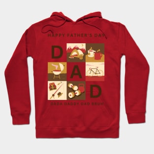 Dada Daddy Dad Bruh nember one Hoodie